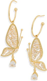 EYE CANDY LOS ANGELES Simone Butterfly Drop Earrings