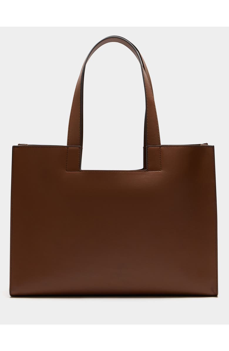 Bally Easy Bally Tote Bag in Leather and Plain Finish, Alternate, color, Brown