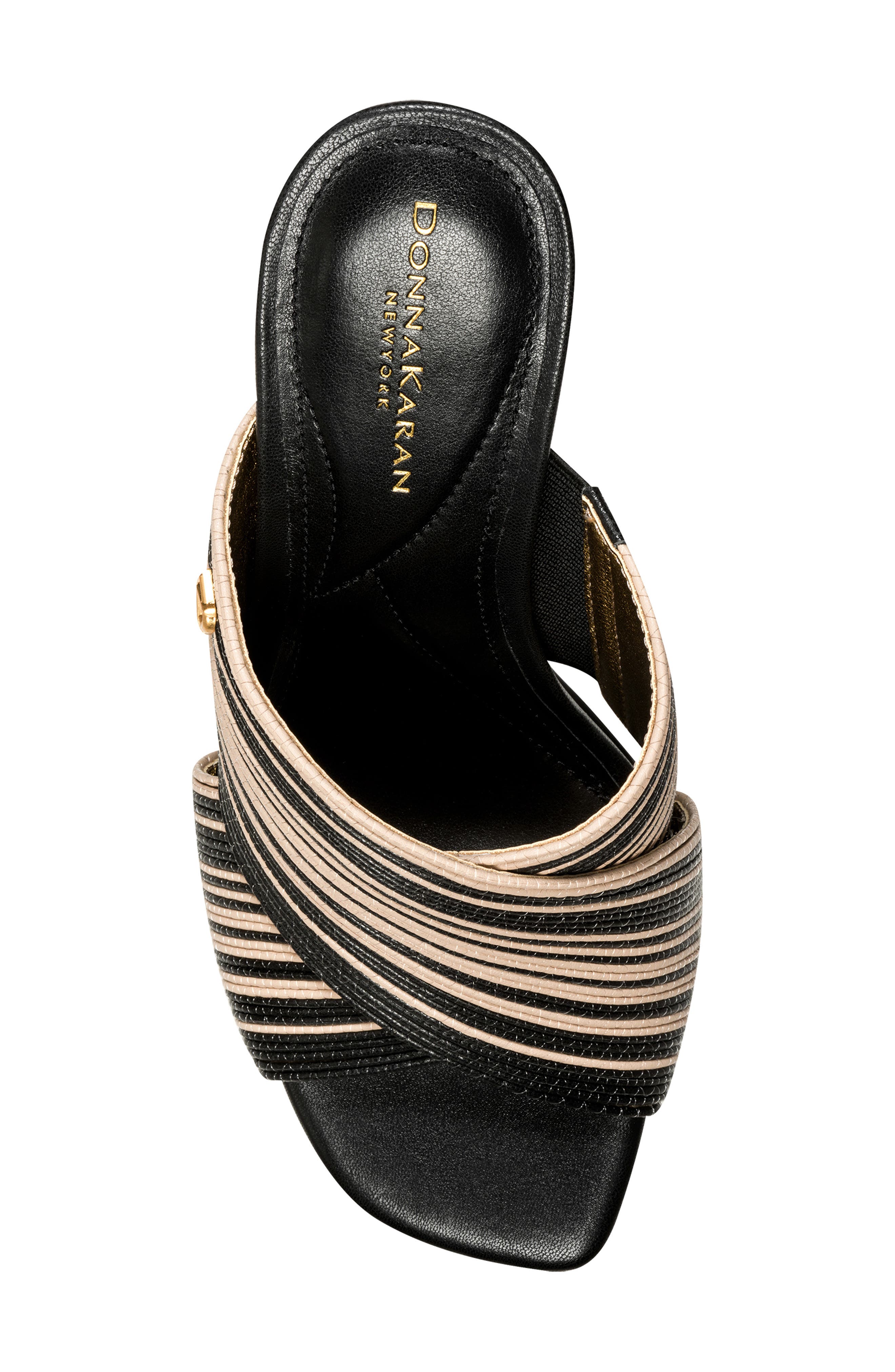 Donna Karan New York Breigh Sandal, Alternate, color, Black/ Beige