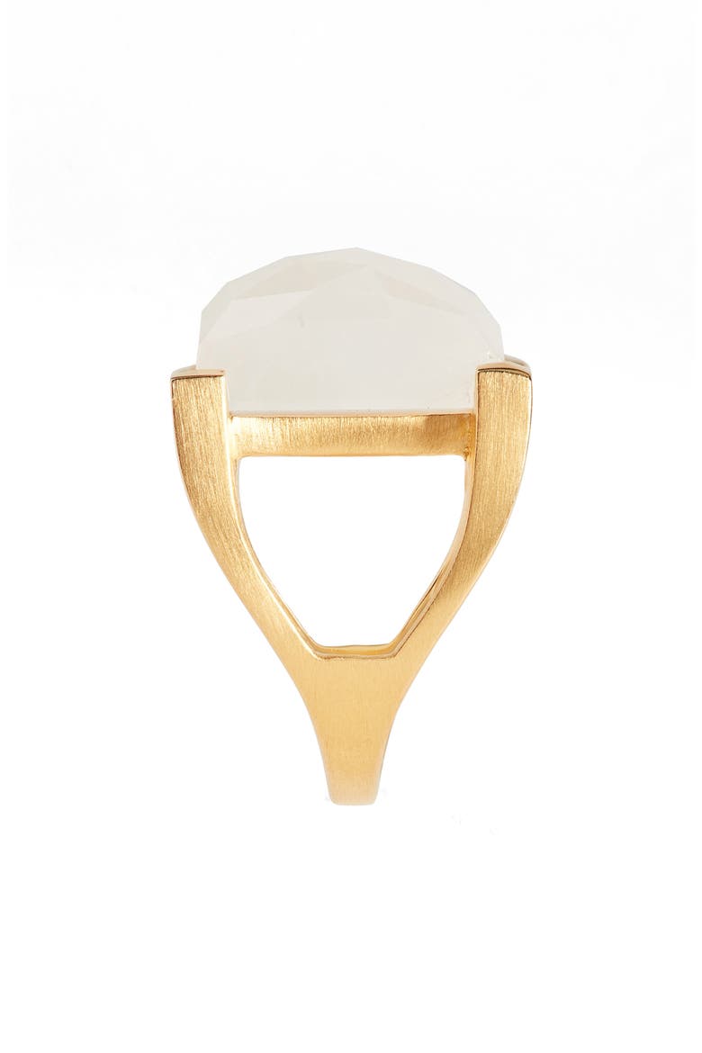 Plaza Semiprecious Stone Ring, Alternate, color, MOONSTONE/ GOLD