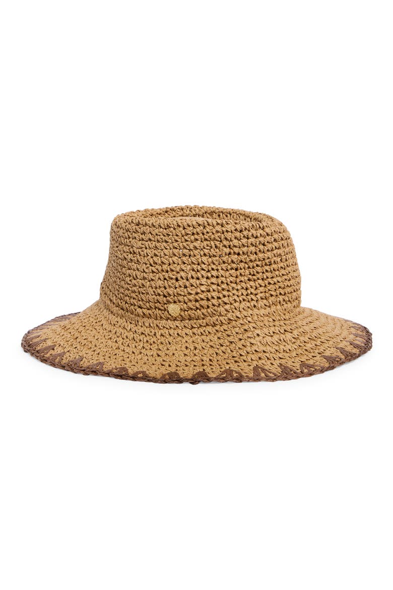 Telescope Whipstitch Sun Hat, Main, color, TAN