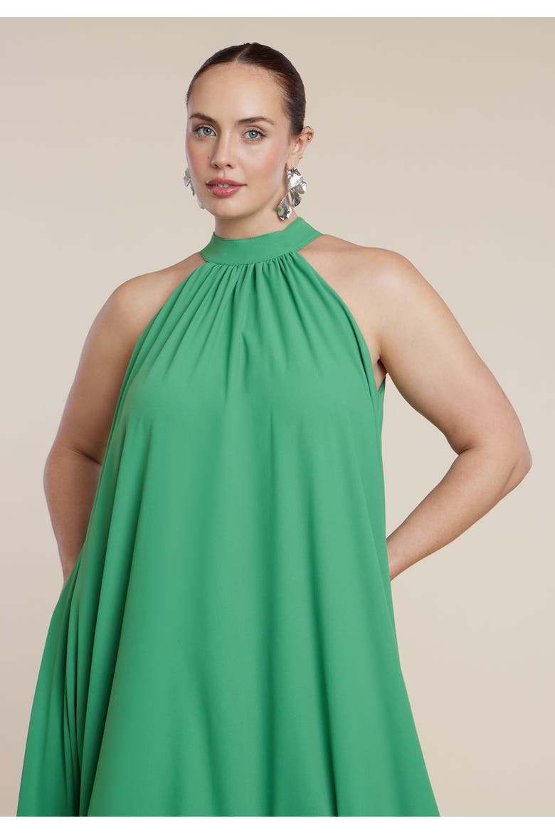 High Low Dramatic Ruffle Detail Dress, Alternate, color, MINT GREEN