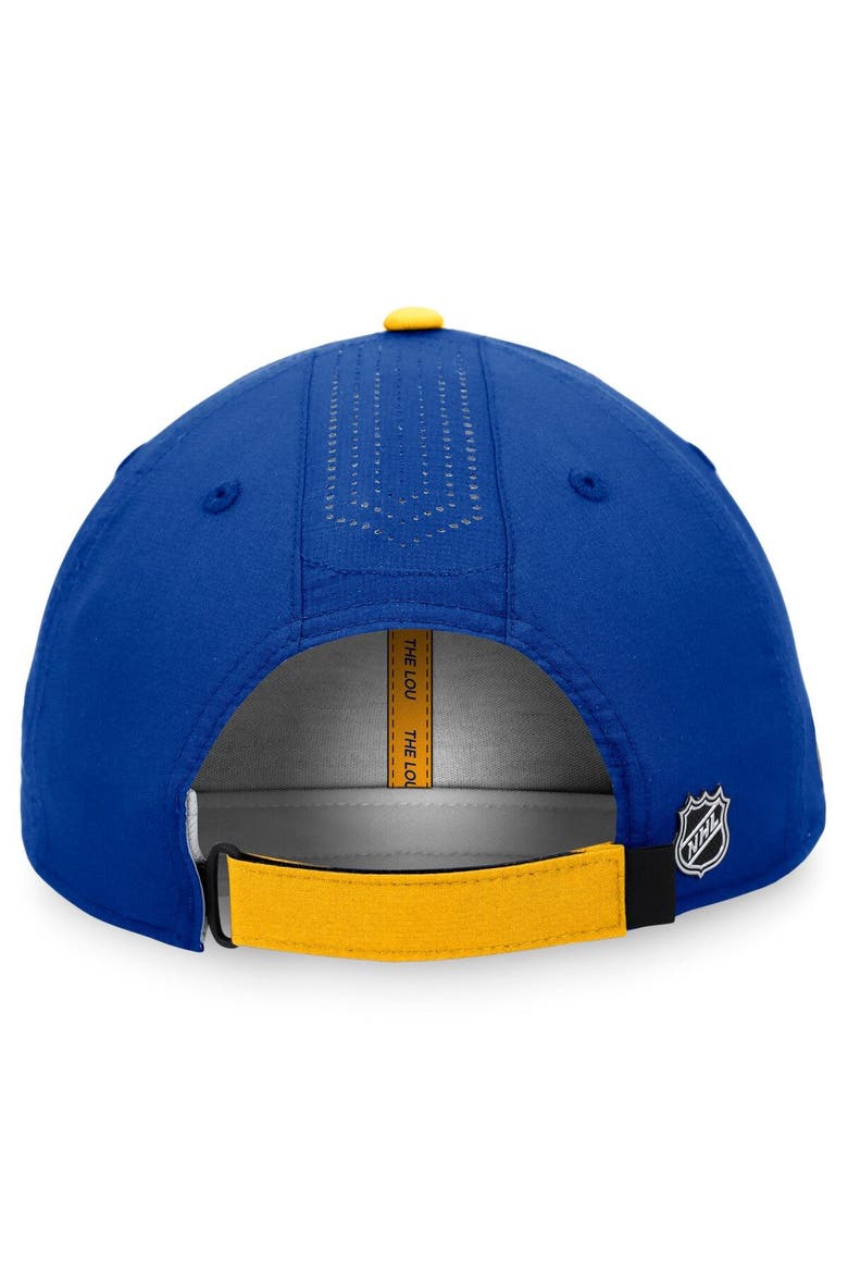 Men's Fanatics Branded Blue St. Louis Blues Authentic Pro Rink Pinnacle Adjustable Hat, Alternate, color, Blue
