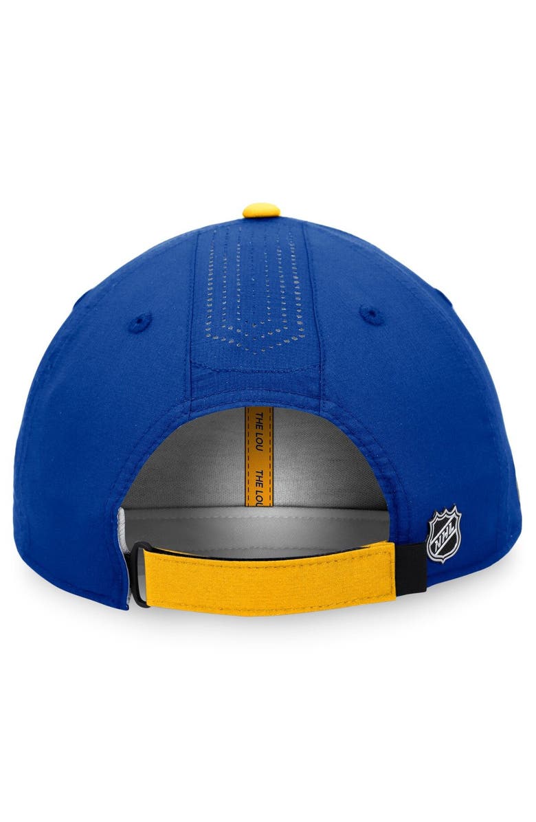 FANATICS Men's Fanatics Branded Blue St. Louis Blues Authentic Pro Rink Pinnacle Adjustable Hat, Alternate, color, Blue