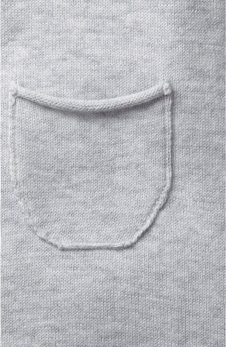 Hope & Henry Baby Raglan Sweater Romper, Alternate, color, Light Heather Grey