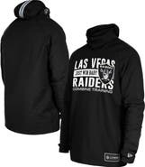 New Era Men's New Era Black Las Vegas Raiders Functional Fandom Balaclava Helmet Stripe Tri-Blend Hoodie