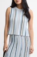 Barbour Josie Stripe Knit Cotton Blend Tank
