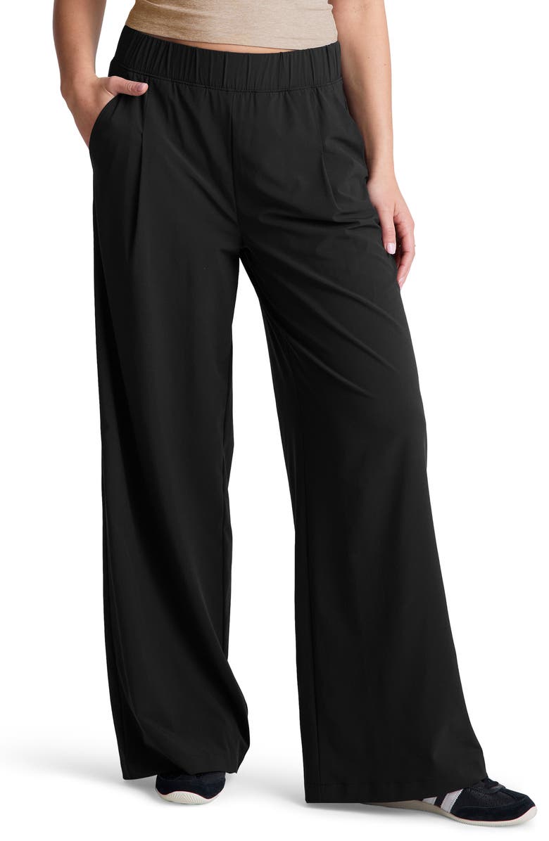 Beyond Yoga Wide Leg Utility Pants, Main, color, True Black