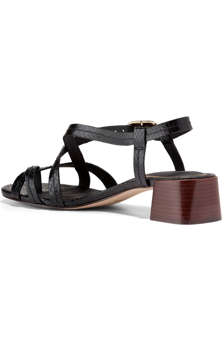 Cole Haan Dillion Slingback Sandal, Alternate, color, Black Glossy Snake Print