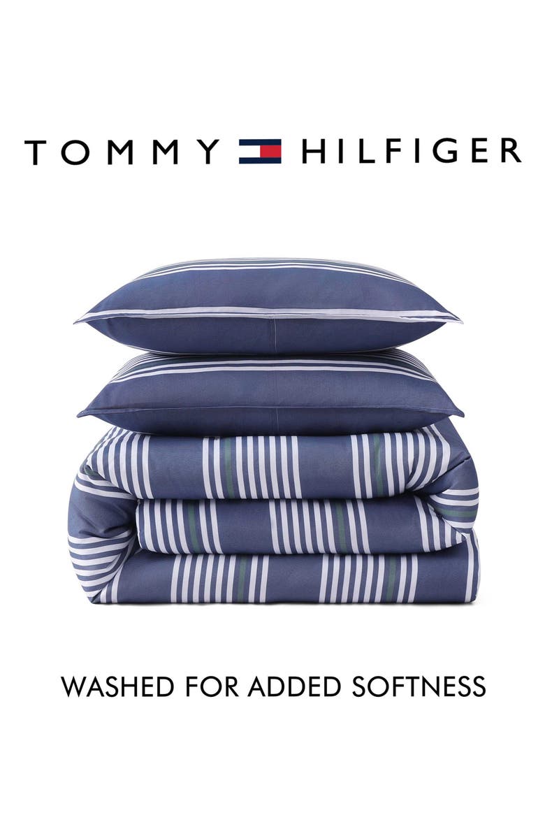 Tommy Hilfiger Lido Stripe Comforter Set, Alternate, color, Deep Blue