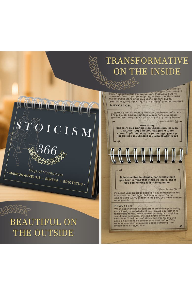 Quokka Stoicism Quotes Calendar & Card Set, Alternate, color, Stoicism Calendar