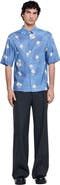 SANDRO Abstract Floral Shirt