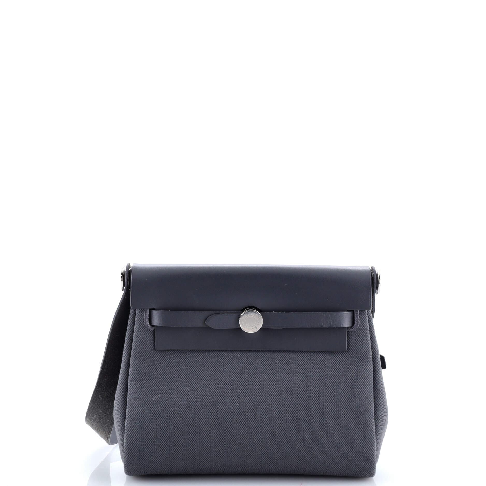 Pre-Owned Hermes Herbag Zip Toile and Leather 20, Main, color, 