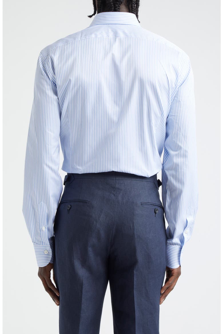 Stretch Poplin Button-Up Shirt, Alternate, color, SKY BLUE BENGAL