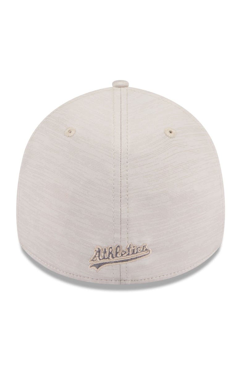New Era Men's New Era Cream Athletics 2024 Clubhouse 39THIRTY Flex Fit Hat, Alternate, color, Cream
