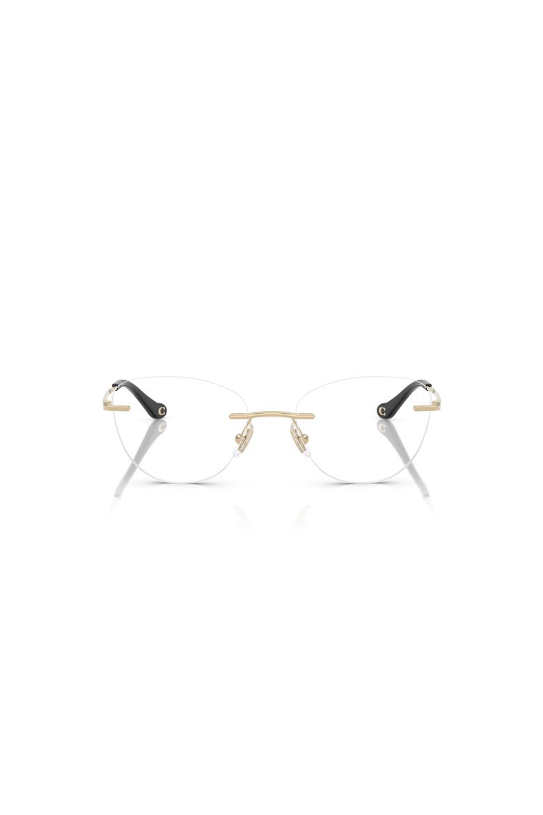 52mm Cat Eye optical glasses, Alternate, color, Gold