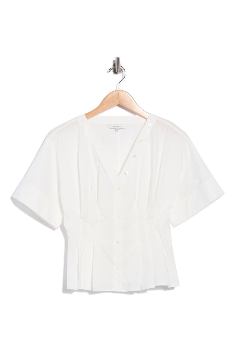Priya Poplin Top, Main, color, MILK