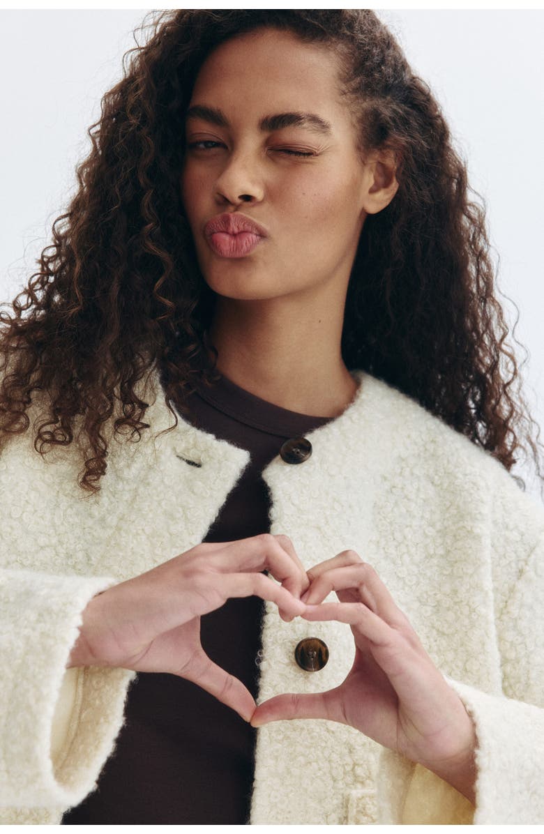 H&M Teddy Jacket, Alternate, color, 