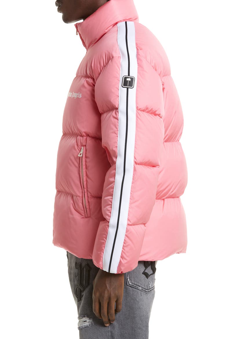 Down Classic Track Jacket, Alternate, color, PINK WHITE