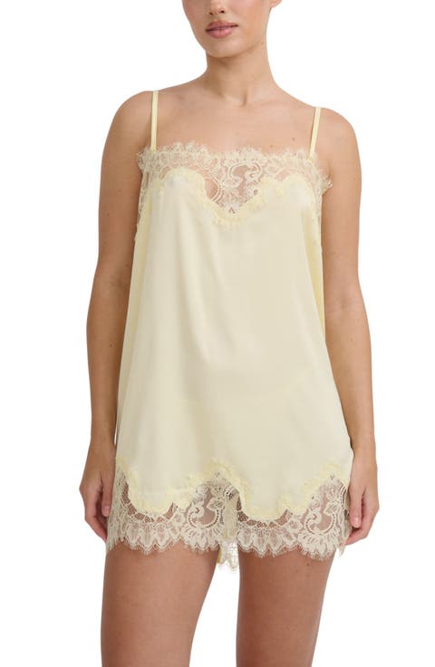 Olivia Lace Trim Slip Chemise