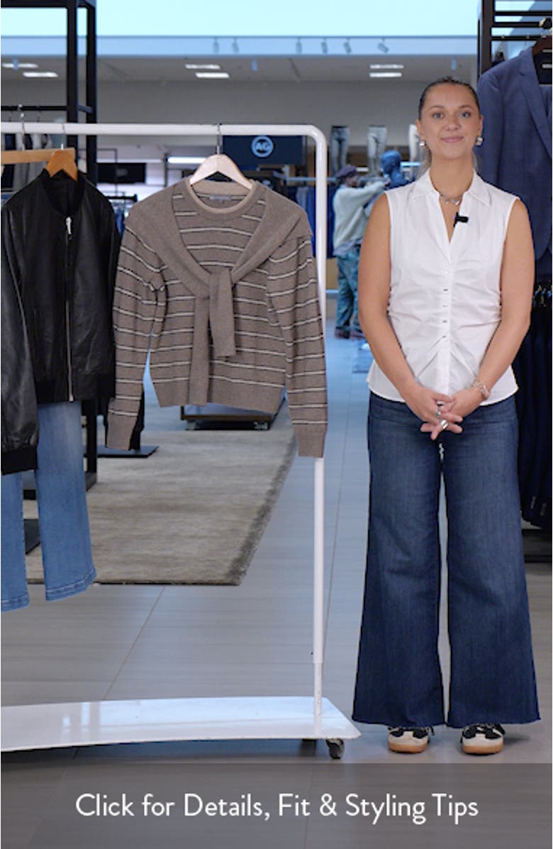 Twofer Tie Sleeve Sweater, sales video thumbnail