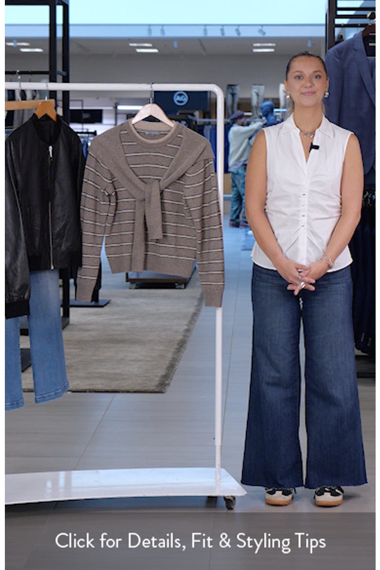 Twofer Tie Sleeve Sweater video