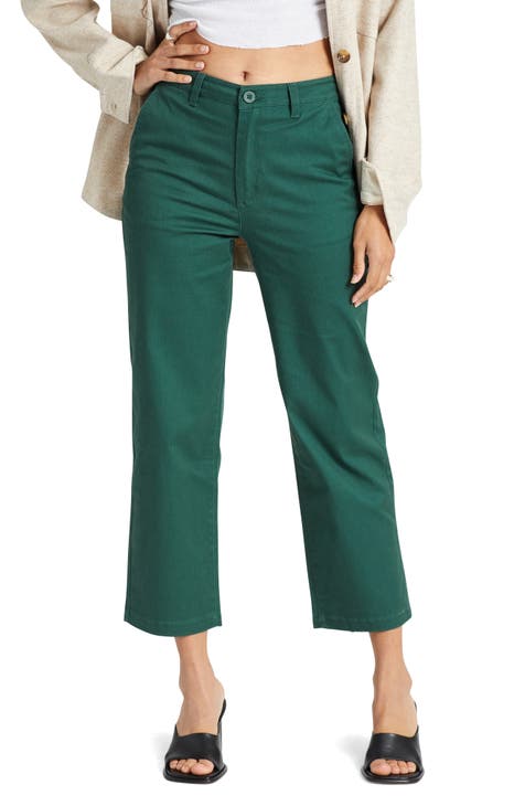 Victory High Waist Straight Leg Ankle Pants