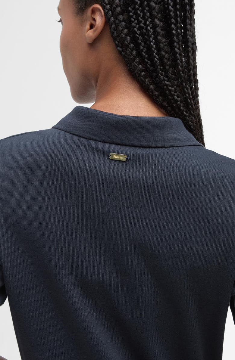 Barbour Celeste Stretch Cotton Piqué Polo Midi Dress, Alternate, color,