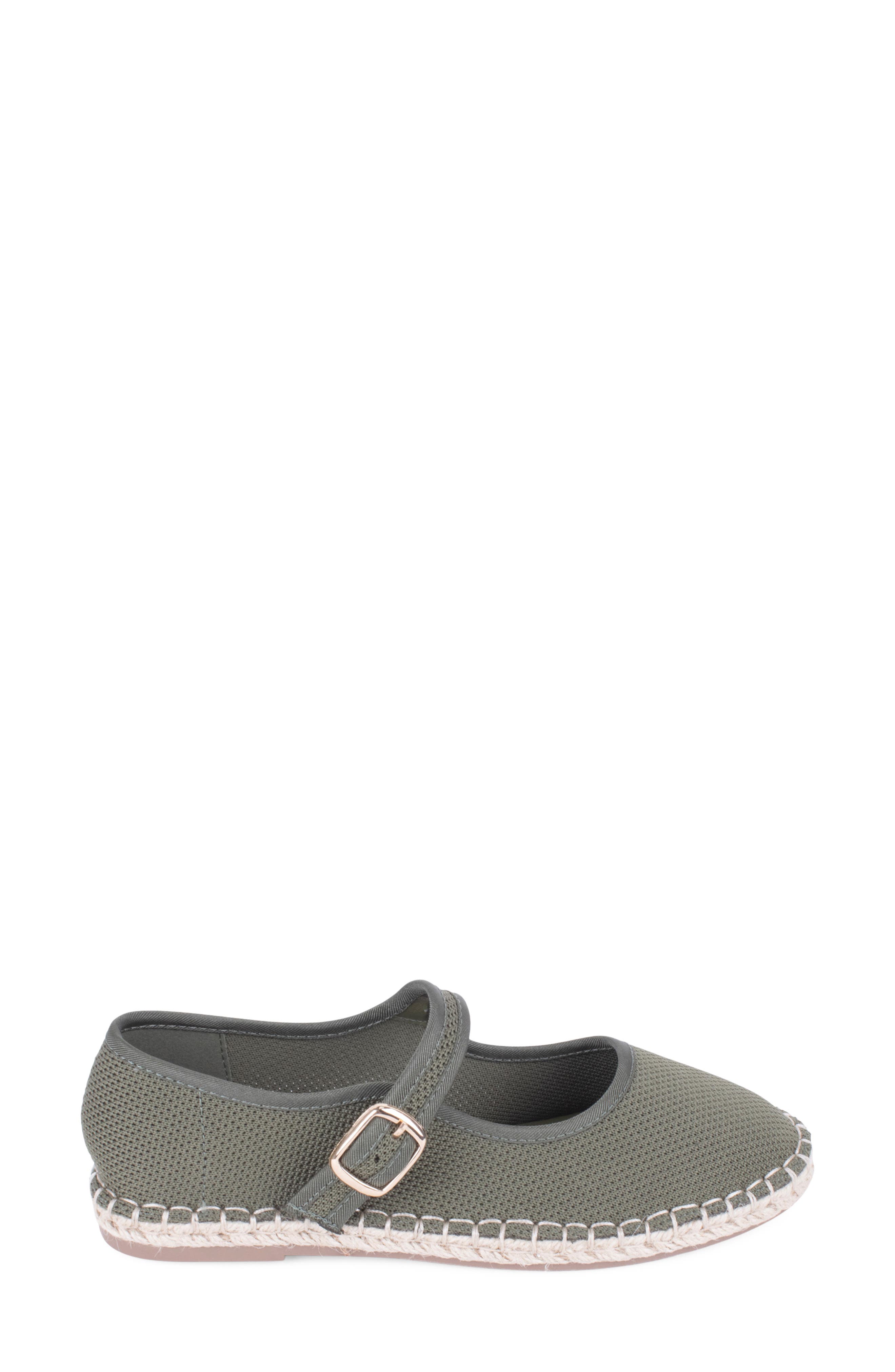 Willow Esapdrille Mary Jane Flat, Alternate, color, OLIVE