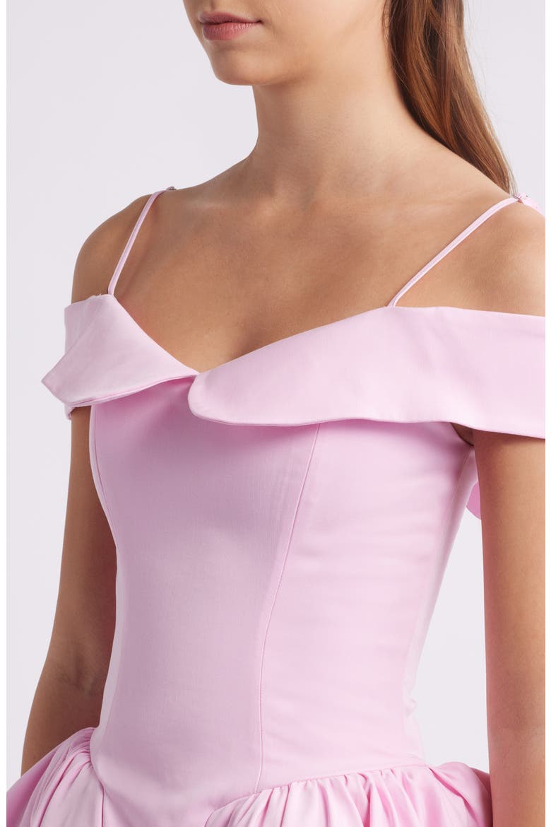 Elida Off the Shoulder Minidress, Alternate, color, PIROUETTE