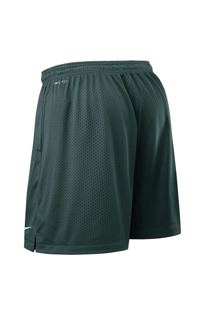 Nike Men's Nike Green/Charcoal Michigan State Spartans 2025 Sideline Reversible Performance Shorts, Alternate, color, Green