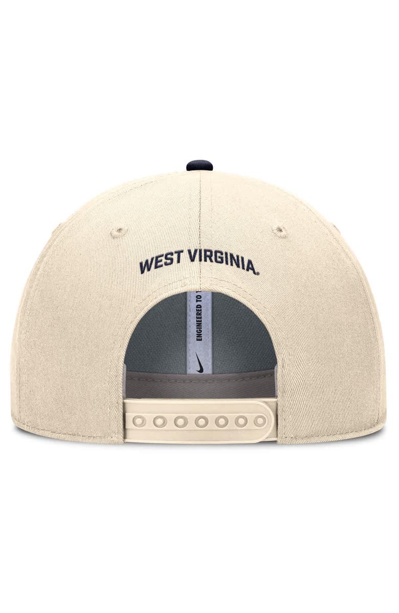 Nike Men's Nike Natural West Virginia Mountaineers Rise Primetime Performance Trucker Adjustable Hat, Alternate, color, Natural