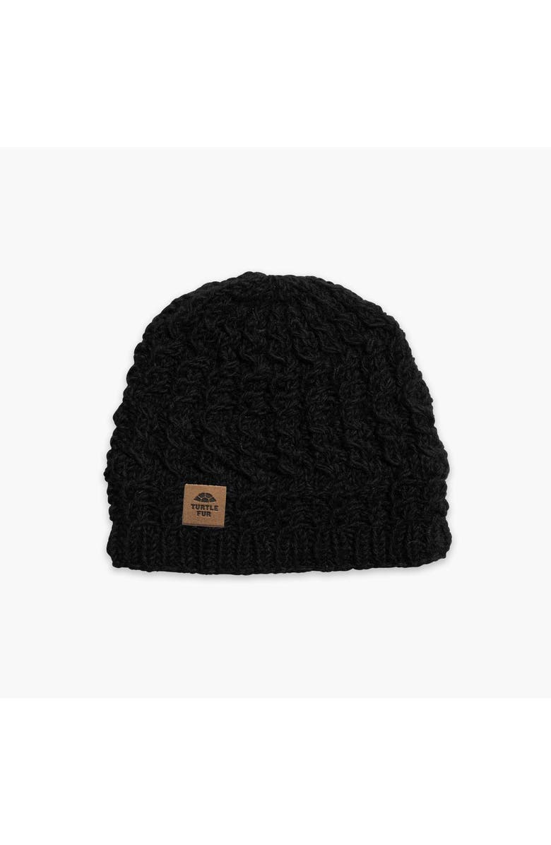 Turtle Fur Mika Wool Beanie, Main, color, Black