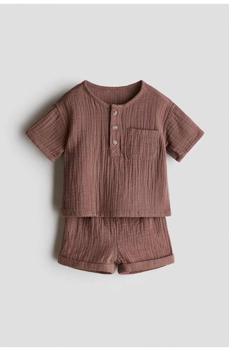 H&M 2-piece Top And Shorts Set, Main, color, 