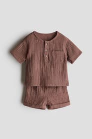 H&M 2-piece Top And Shorts Set