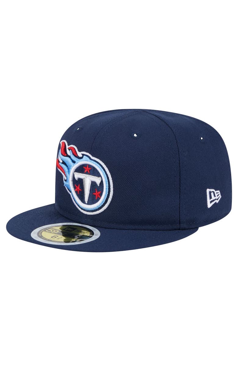 New Era Youth New Era Navy Tennessee Titans Main 59FIFTY Fitted Hat, Main, color, Navy