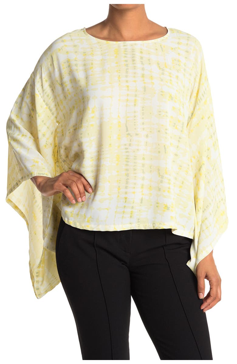 PATRIZIA LUCA Drape Oversized Sleeve Top, Main, color, 