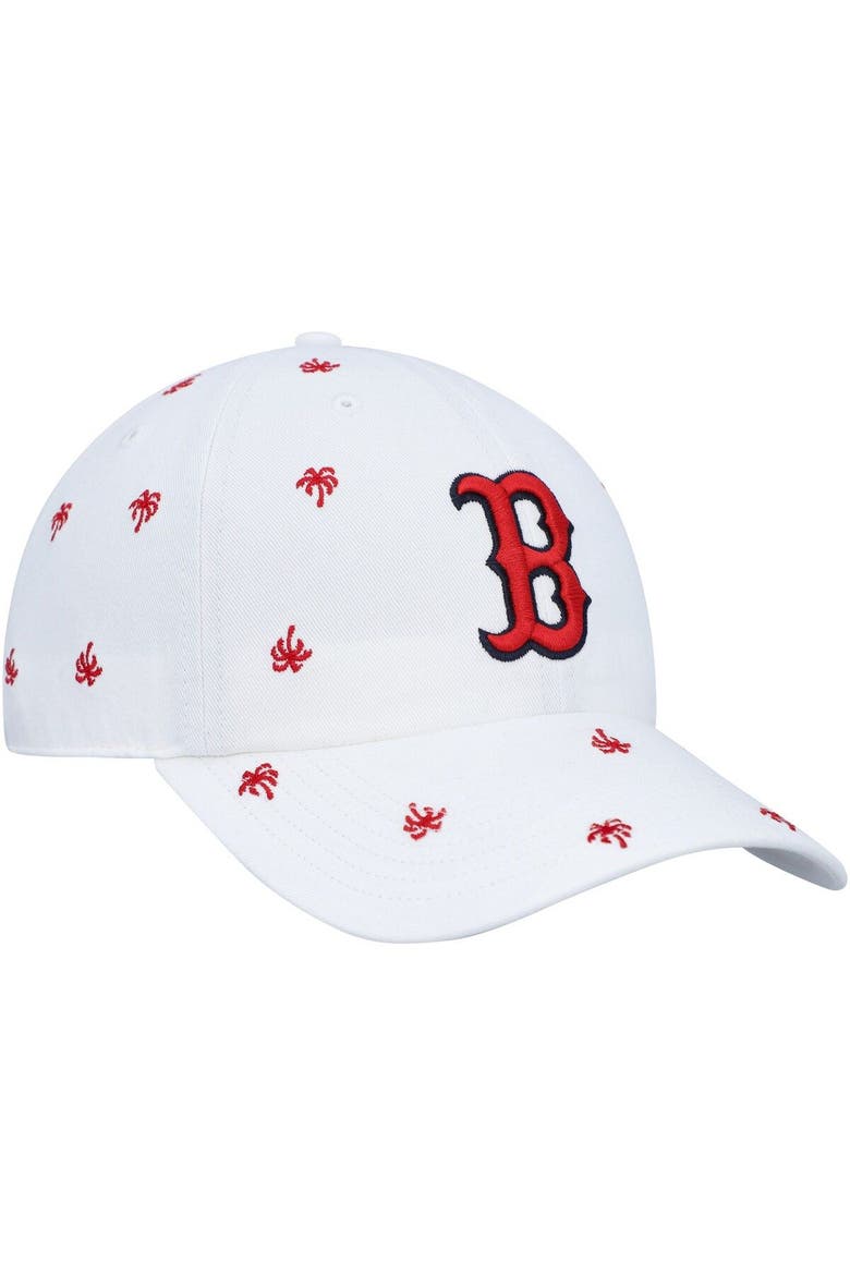 Women's '47  White Boston Red Sox Spring Training Confetti Clean Up Adjustable Hat, Alternate, color, White
