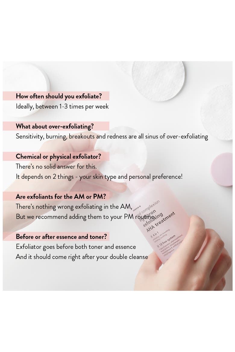 Hyaluron Exfoliating AHA Treatment, Alternate, color, NO COLOR