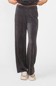 Anthem the Label Glitter Wide Leg Knit Pants