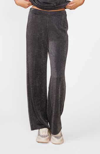 Glitter Wide Leg Knit Pants