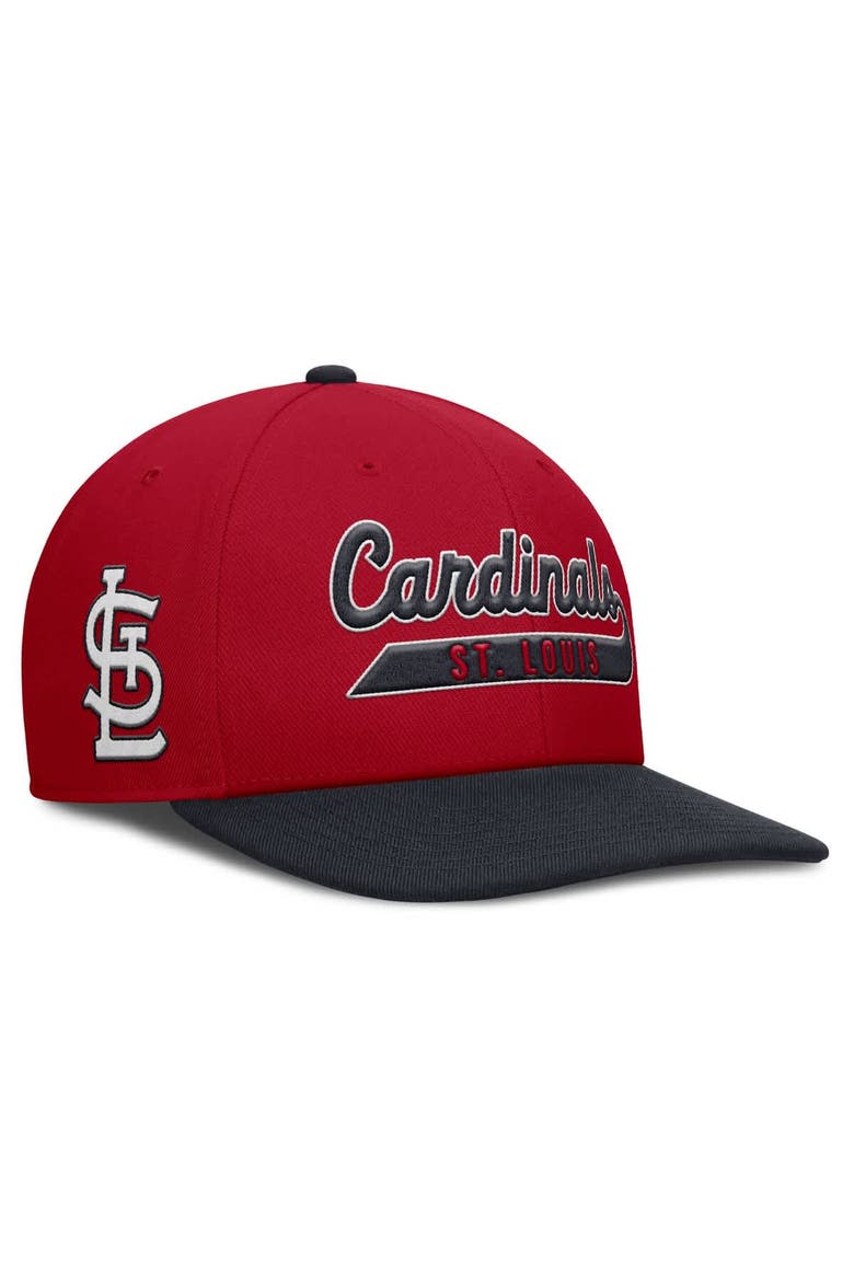 Men's Nike Red/Navy St. Louis Cardinals Pro Performance Snapback Hat, Main, color, Red