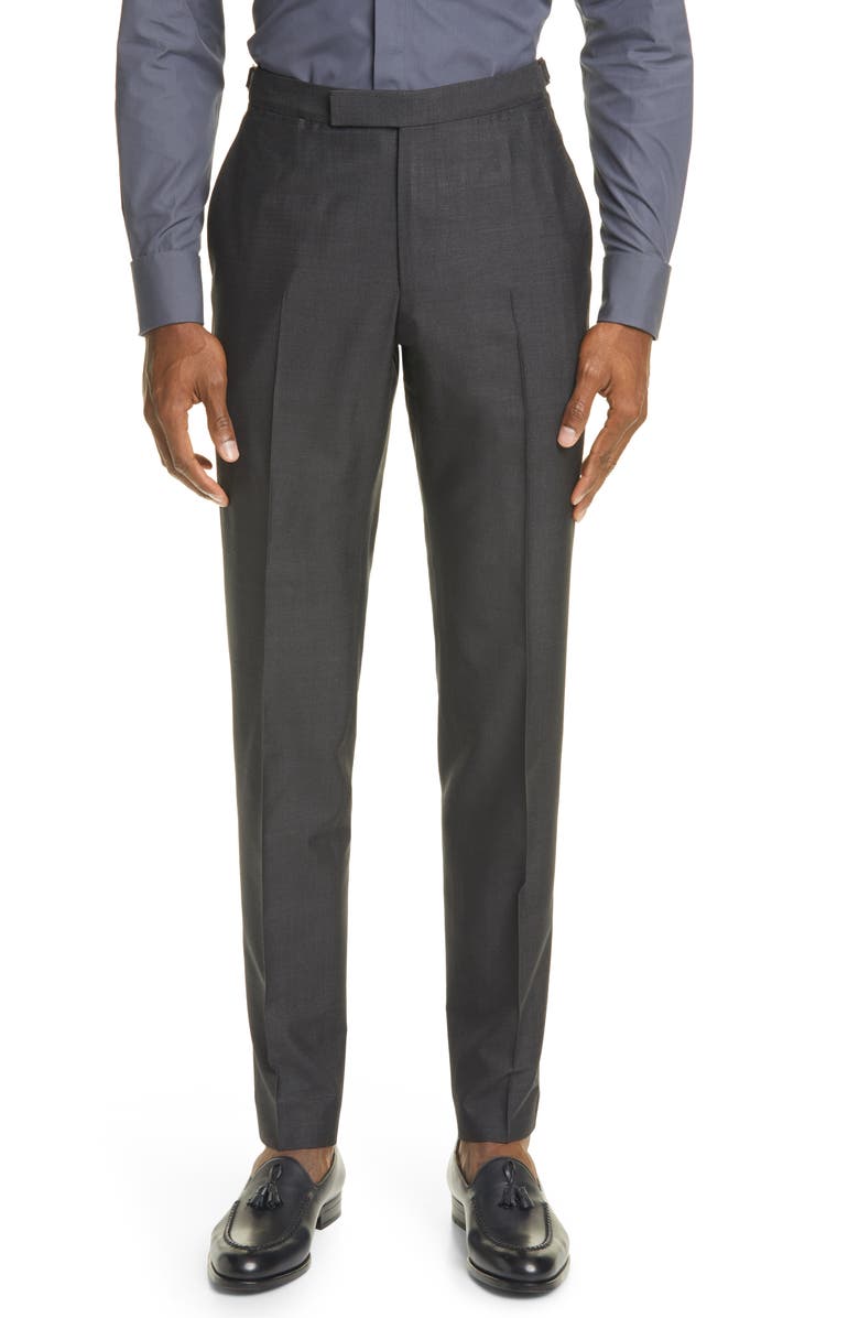 ZEGNA Ermenegildo Zegna Classic Fit Solid Silk & Wool Suit, Alternate, color, 