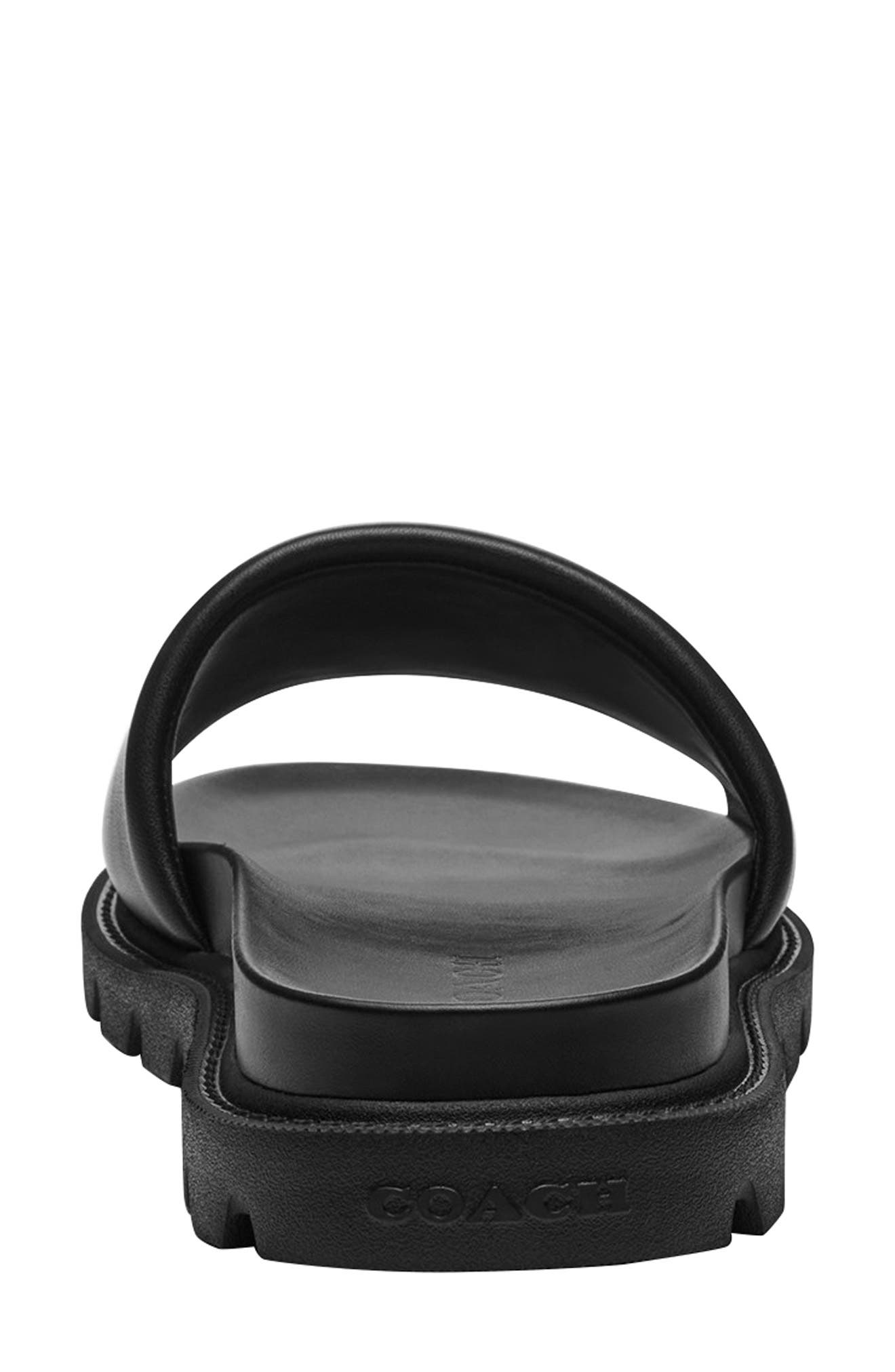 COACH Brynn Slide Sandal, Alternate, color, Black