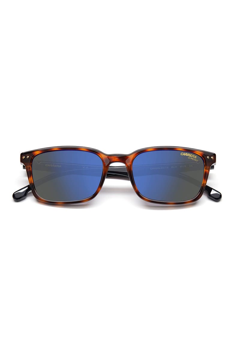 50mm Square Sunglasses, Alternate, color, HAVANA / GREY BLUE MIRRO