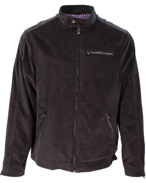 Dean Stretch Velvet Biker Jacket