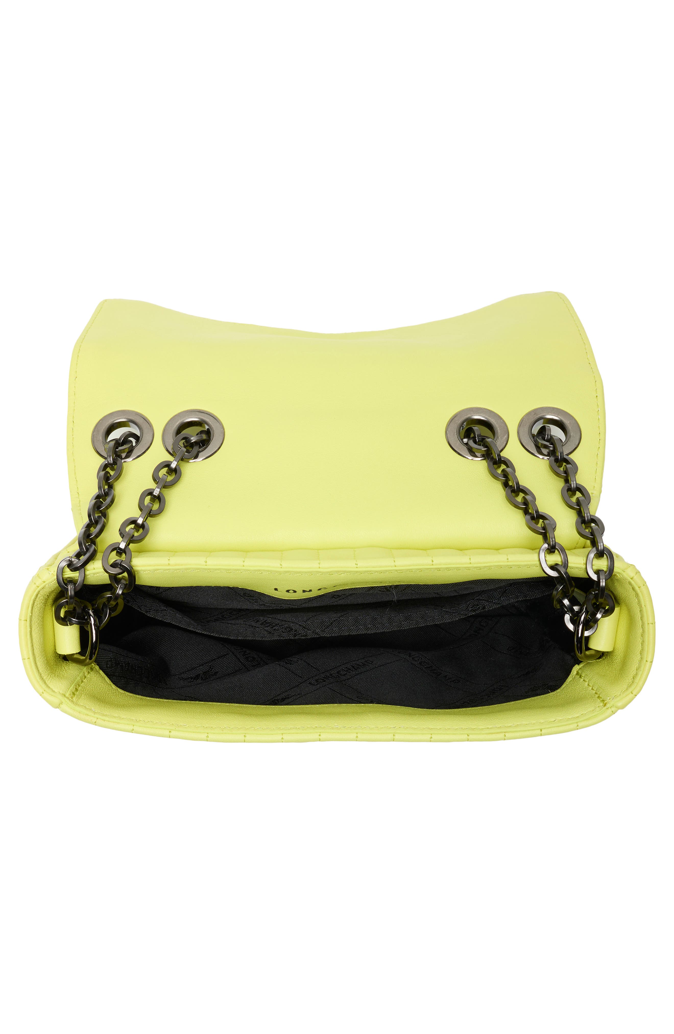 Extra Small Quilted Leather Crossbody Bag, Alternate, color, NEON YLW
