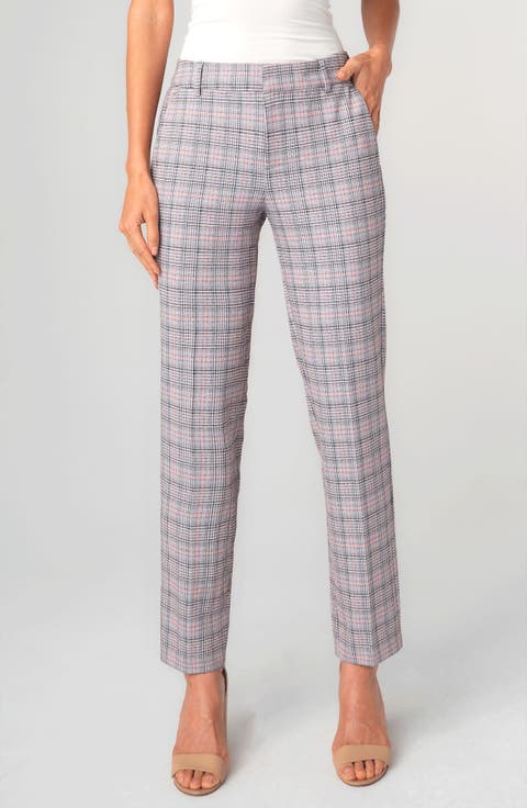 Liverpool Los Angeles Kelsey Plaid Tapered Pants (Regular & Petite)