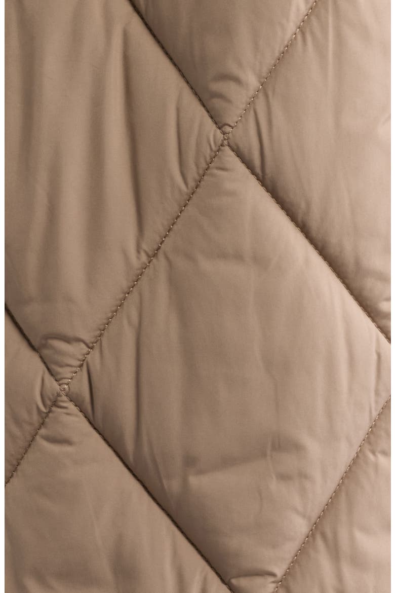 Sleeping Bag Quilted Coat, Alternate, color, DUSTYTAUPE