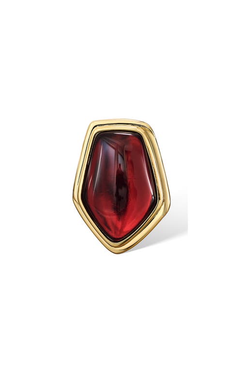 Rc Retro Chic Rome Velvet Earrings In Red